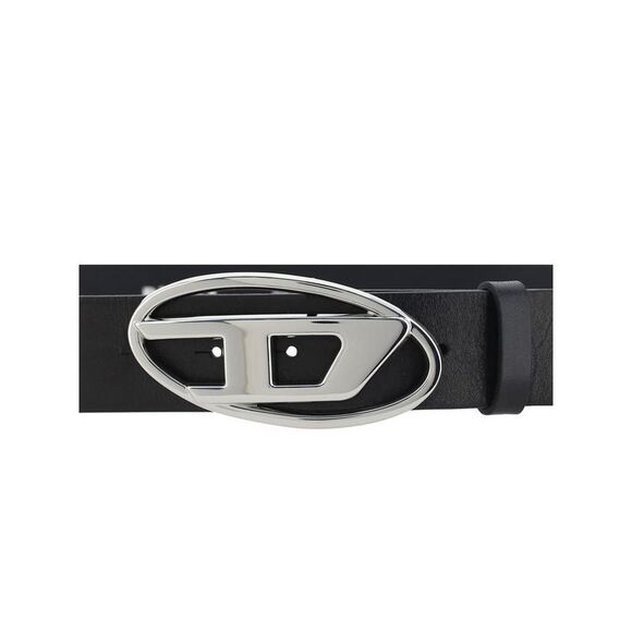 Diesel Black Calf Leather Bos Taurus Regular Men's Belt